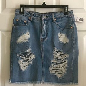forever 21 jean skirt